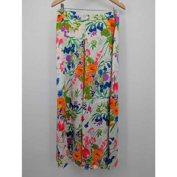 EUC VINTAGE Vibrant Floral Alice of California Skirt 30Wx40L - Picture 3 of 3